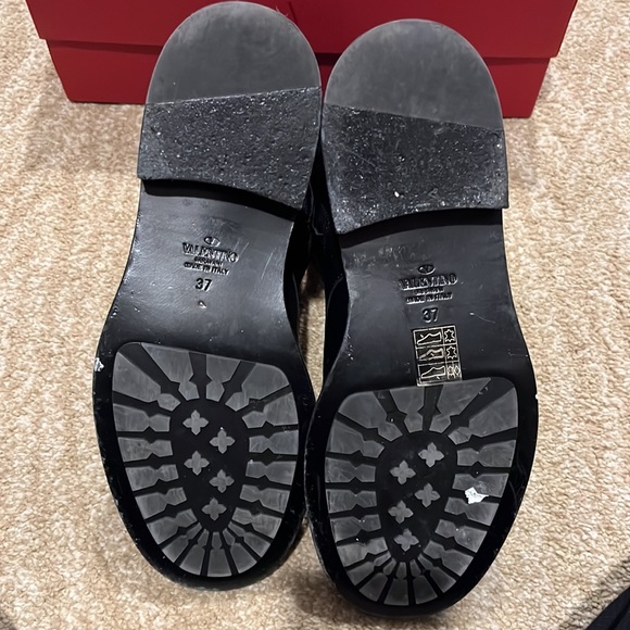 Valentino rock stud leather combat boots - Picture 7 of 12